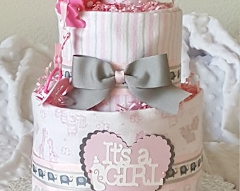 Elephant Diaper Cake