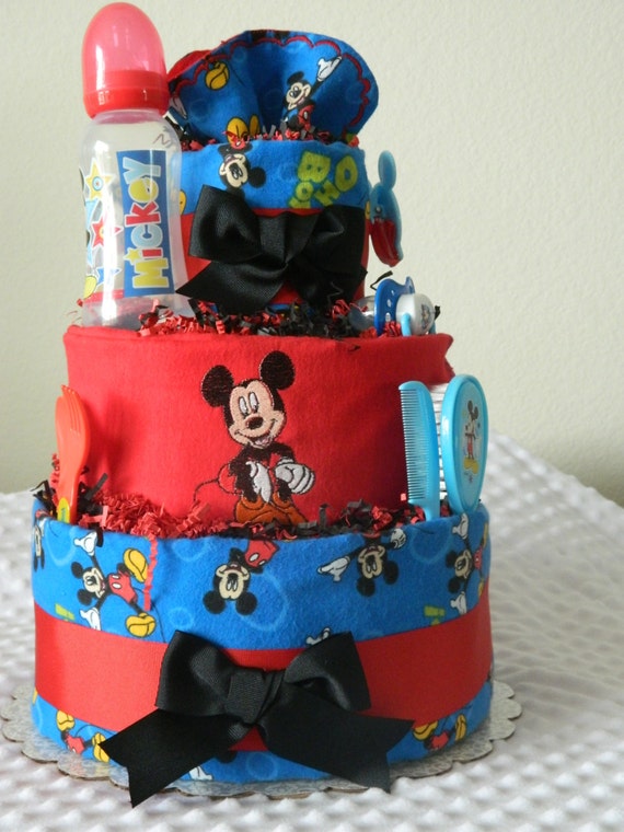 Mickey diaper cheap cake