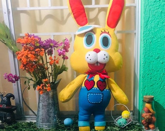 Zipper the Bunny Animal Crossing Plush 30 Inches With Easter Egg's