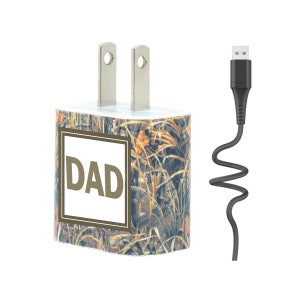 Father's Day Gift Gift for Him Camo iPhone Dual Charger Android Charger USB 6 FT Cable image 1