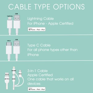 Father's Day Gift Gift for Him Camo iPhone Dual Charger Android Charger USB 6 FT Cable image 2