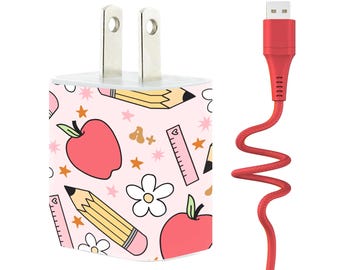 Teacher Charger | Teacher Appreciation| Lightning Cable | Type C | School