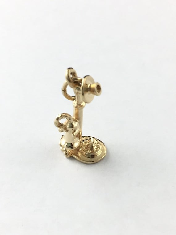 Vintage 14k Gold Phone Charm | Gift For Her