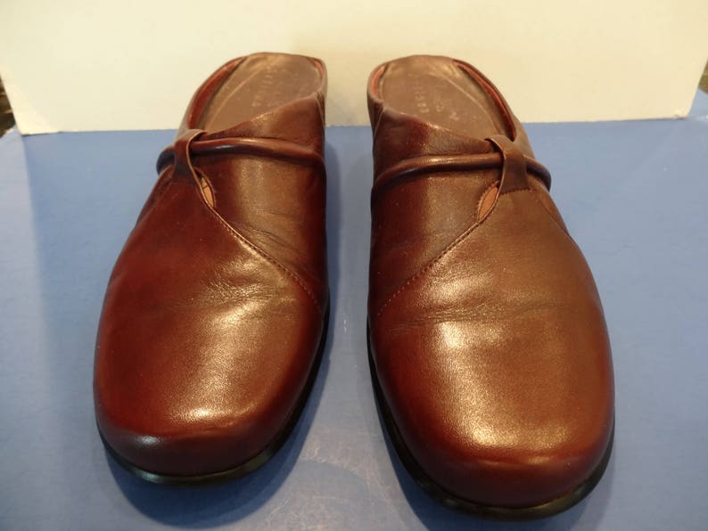 CLARKS LEATHER SHOES sale item Cardovan leather slip on Etsy