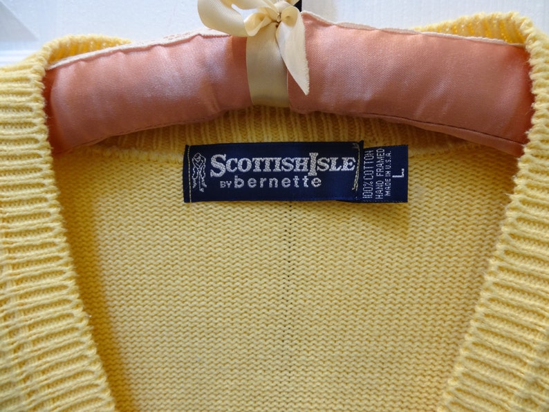 YELLOW GOLF SWEATER Sale item all cotton unisex Size Etsy
