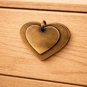 Bouton de porte ou de tiroir "Cœur Epuré".