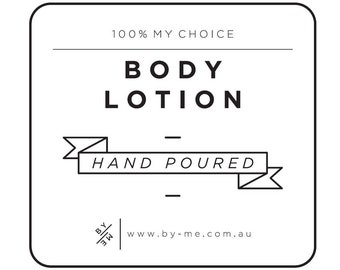 LABEL Small Body Lotion Decal - White