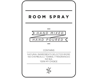 LABEL Medium Room Spray Decal - White