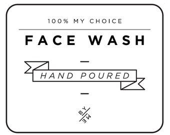 LABEL Mini Face Wash Decal - White