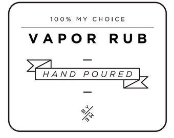 LABEL Mini Vapor Rub Decal - White