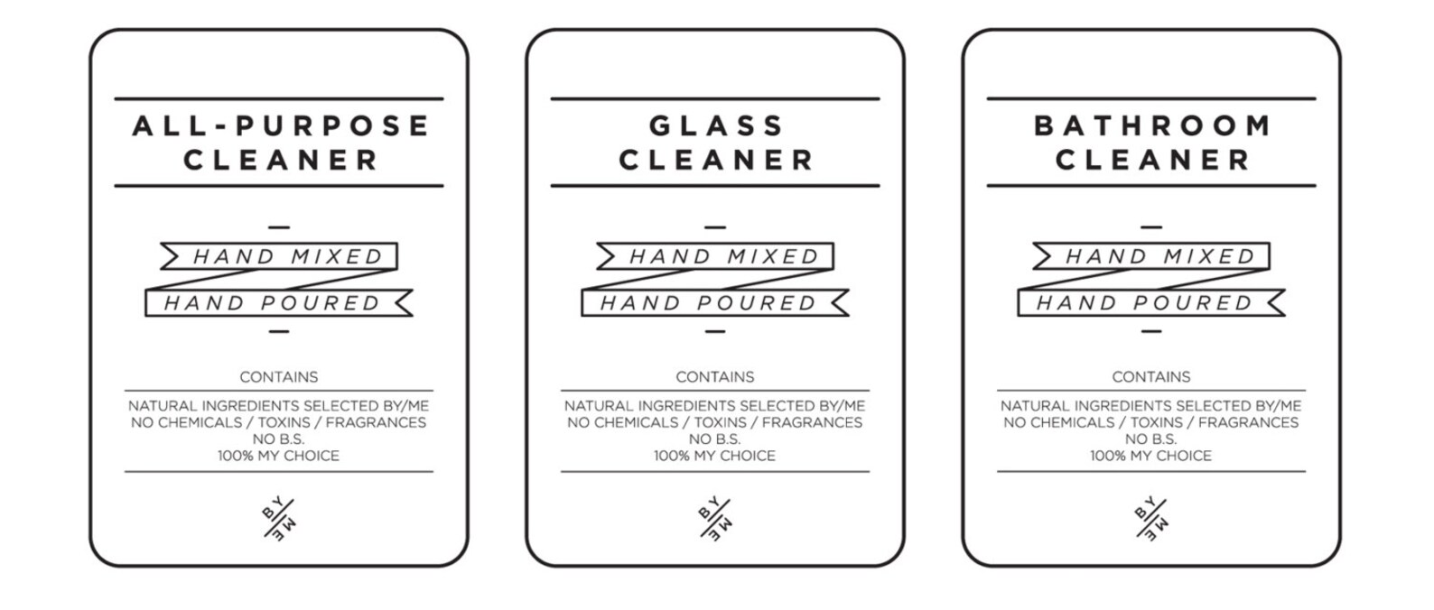 LABEL DIY Cleaning Decals / Labels Set Designer Black Etsy