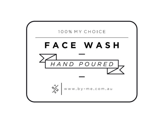 Black SMALL Face Wash Decal