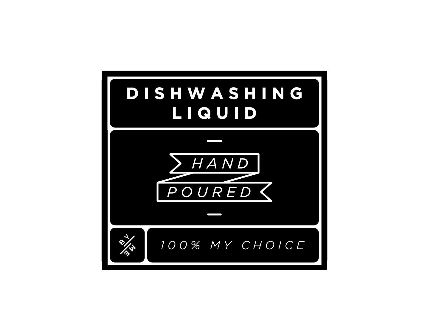 LABEL Small Dishwashing Liquid Decal Black Etsy Australia