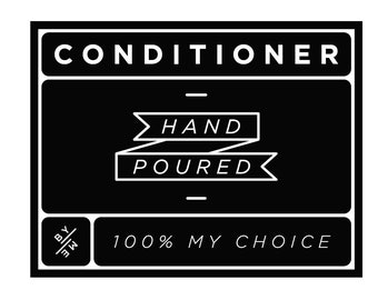 LABEL Small Conditioner Decal - Black