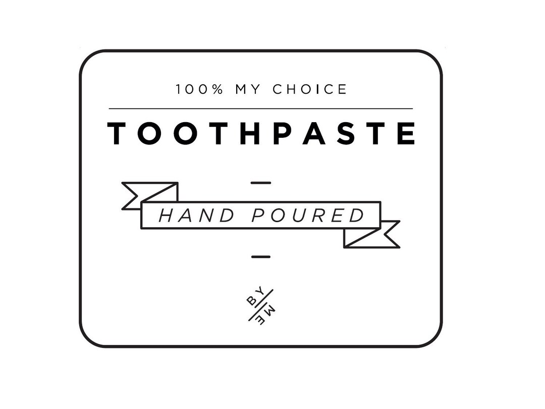 LABEL Mini Toothpaste Decal - White - Etsy
