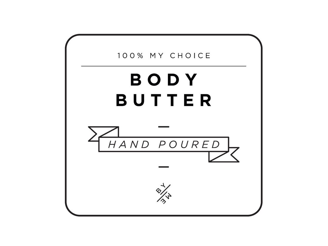 LABEL Mini Body Butter Decal White - Etsy