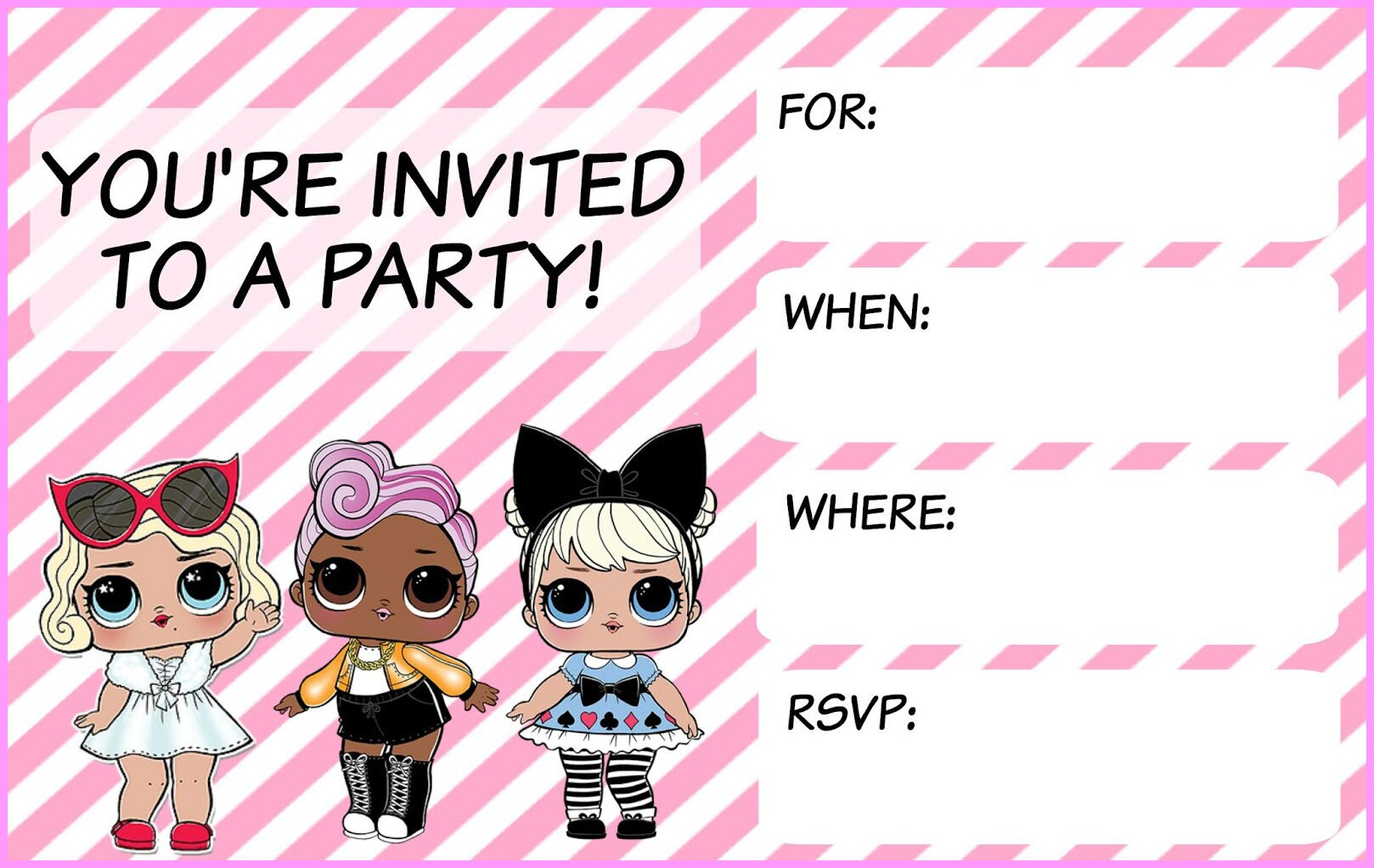 lol-surprise-party-invitations-x-10-c-w-envelopes-etsy