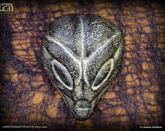 Grey Alien Artifact Replica UFO Area 51 S4 Ancient Aliens Sci-Fi Decor Bob Lazar