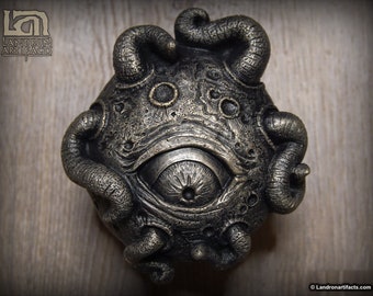 Alien Monster Sci-fi Wall Sculpture Relief Hermaeus Mora Shuma Gorath - Planitofagos Gargantua - The Planet Eater - Pewter Color
