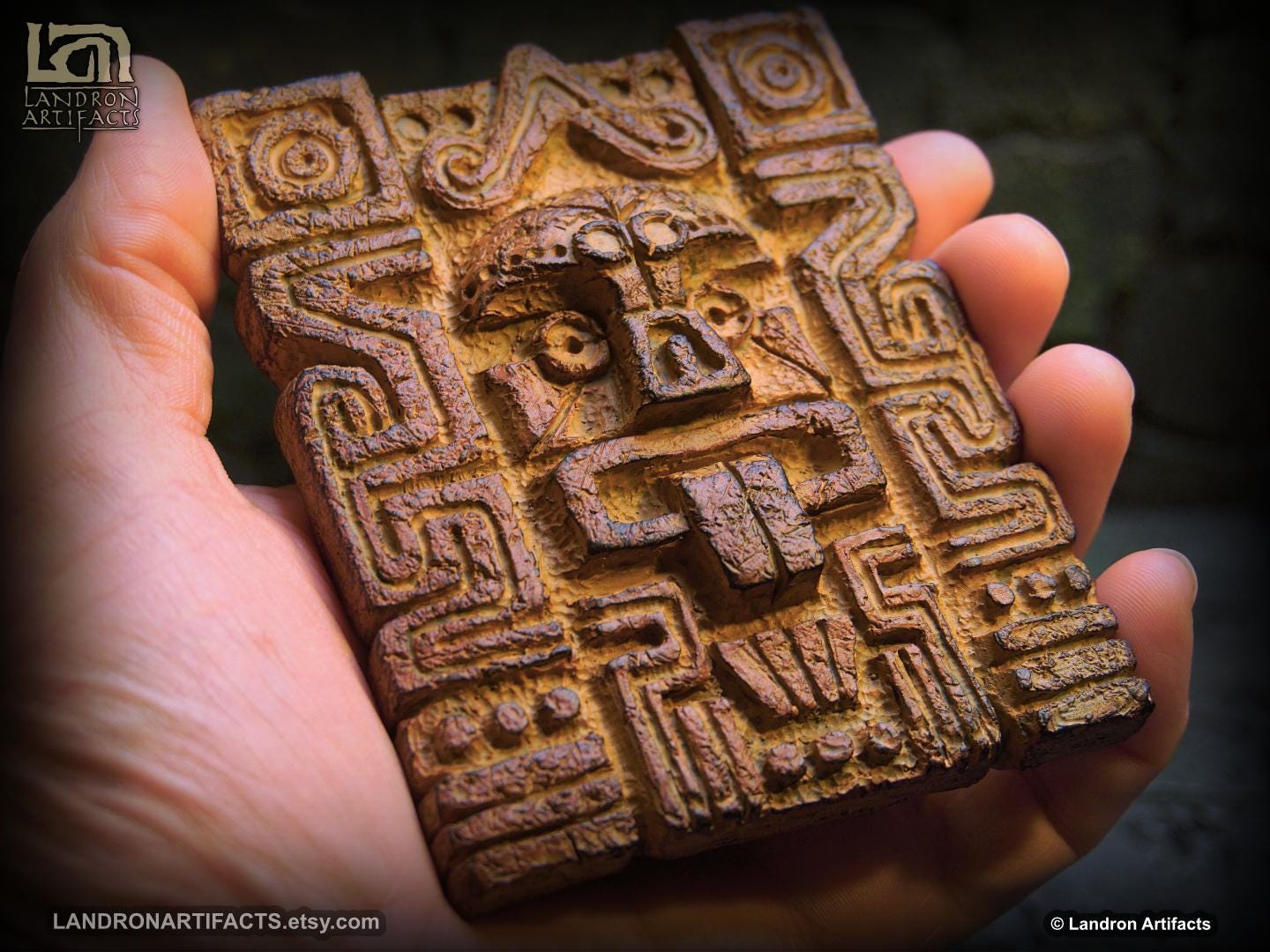 Indiana Jones Inspired Tablet Wall Relief With Stand - Tongue ...