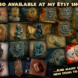 Alien Monster Sci-fi Wall Sculpture Relief Hermaeus Mora Shuma Gorath - Planitofagos Gargantua - The Planet Eater - Full Color Edition image 8