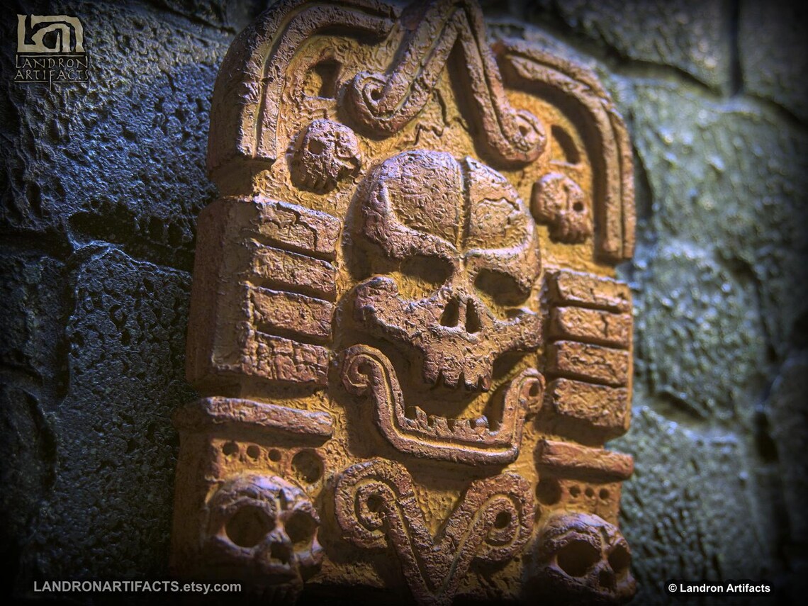 Indiana Jones Inspired Tablet Wall Relief With Stand - Terracotta Color ...