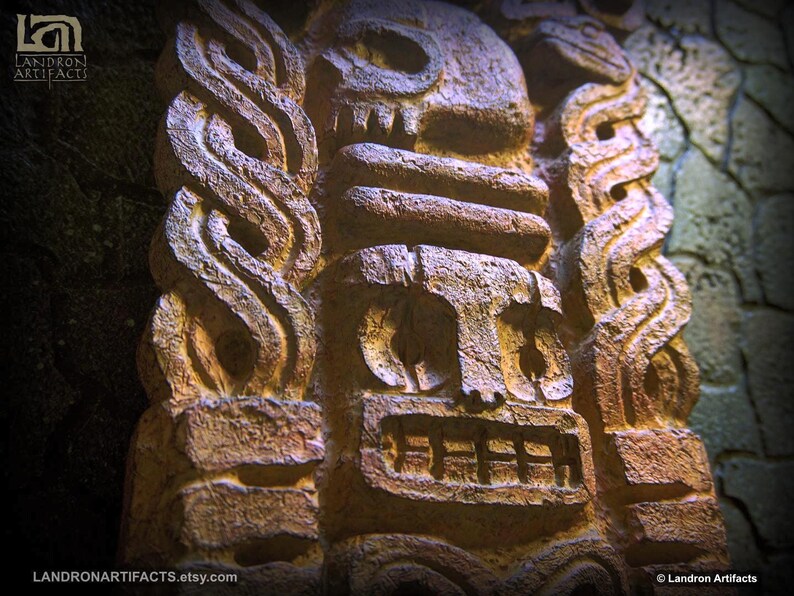 Indiana Jones Inspired Wall-mountable Tablet Maya Aztec Relief Prop ...