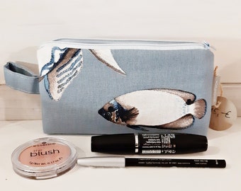 Cosmetic bag, makeup, make-up bag, small bag, cotton, wipeable, small bag