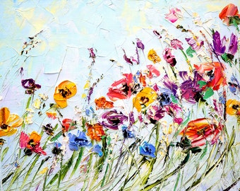 oil painting flowers etsy