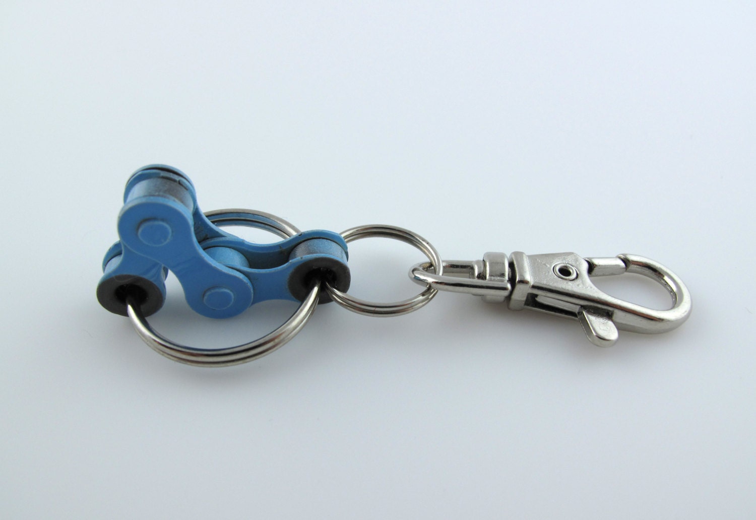 Blue Bike Chain Fidget keychain Busy the hands to free the Etsy