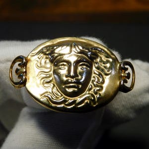 Tagliamonte Gold Vermeil Oval Medusa Ring Sz 7 image 9