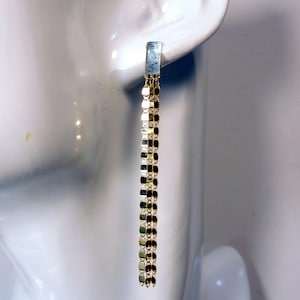 Amazing 14k Yellow Gold Polished Tassel Earrings
