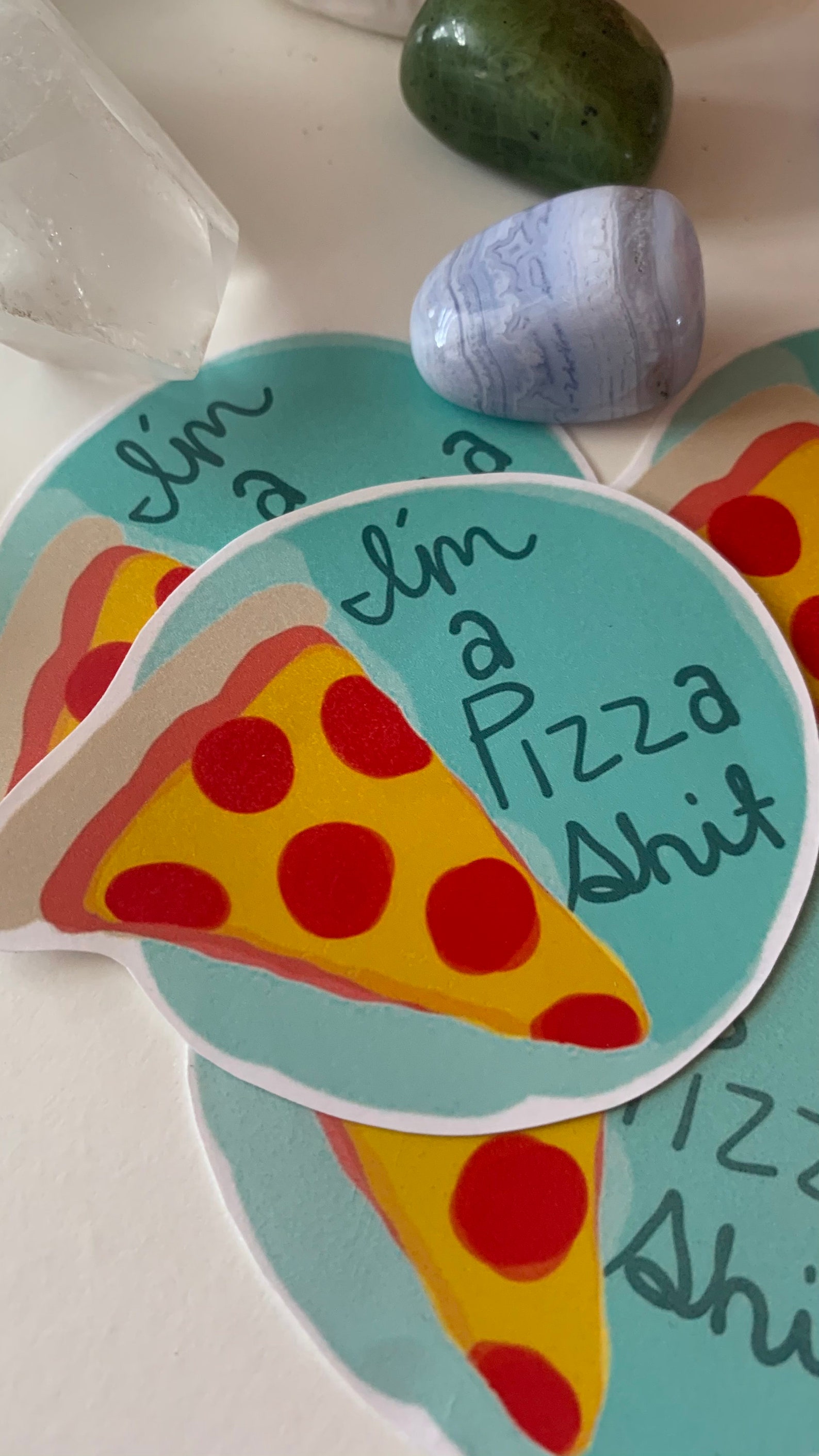 Je Ne Vend Rien Sur Etsy Je suis un autocollant à leau Pizza S | Etsy
