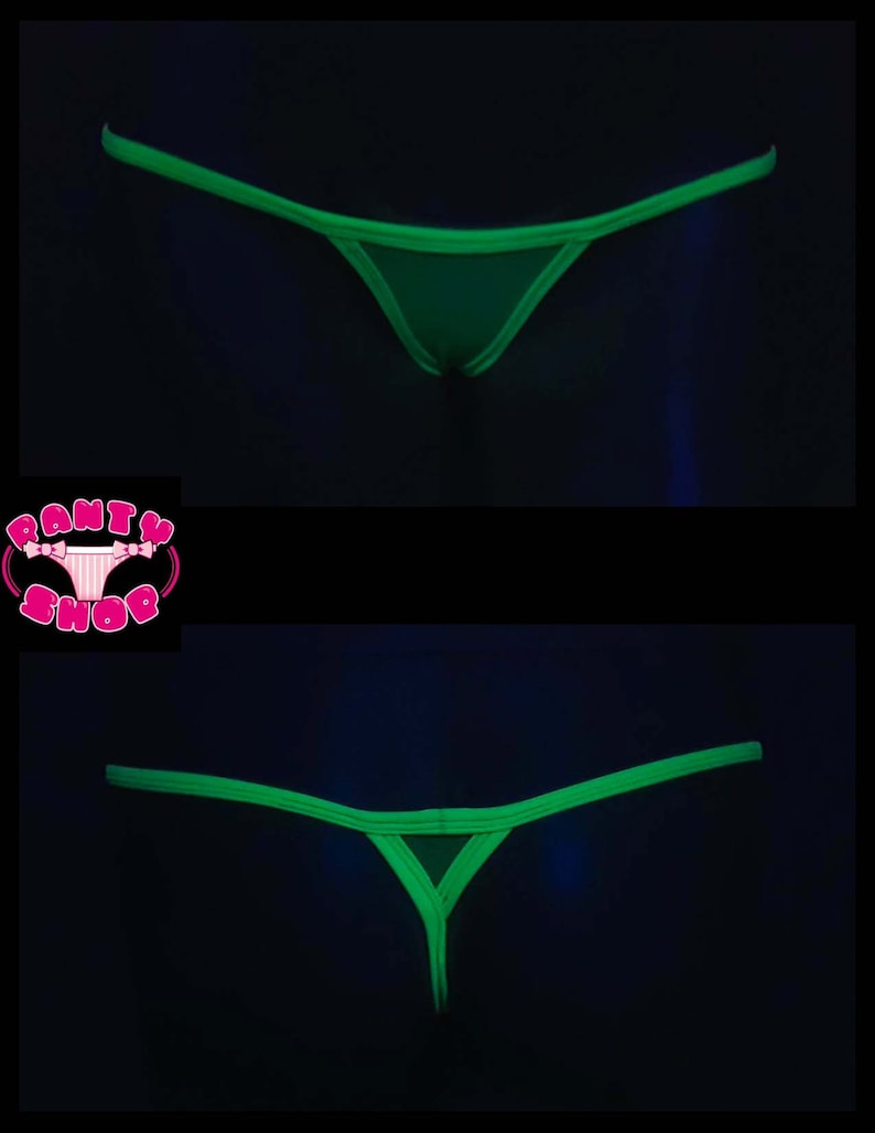 Gstring Panties Blacklight Clothing See Through Panties Etsy