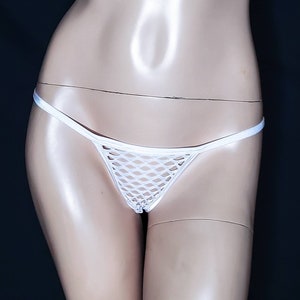 Sexy Birthday Gift for Her Panties Pack of Thongs for Women Lingerie See Through Fishnet Thong in Bulk image 5