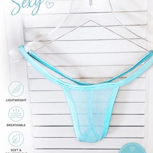 Micro G-String Transparent Thong Lingerie Women's Underwear Sexy See-Through Bikini Gift for Her