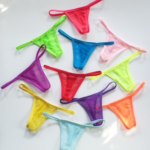 Sheer Thongs for Women See Through Panties Underwear Set Value Pack - Perfect Gift for Her