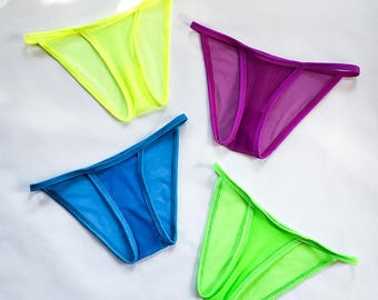 Mesh Underwear See Through Women&#39;s Panties Bundle Gift Ideas Undies Pack Sheer Transparent