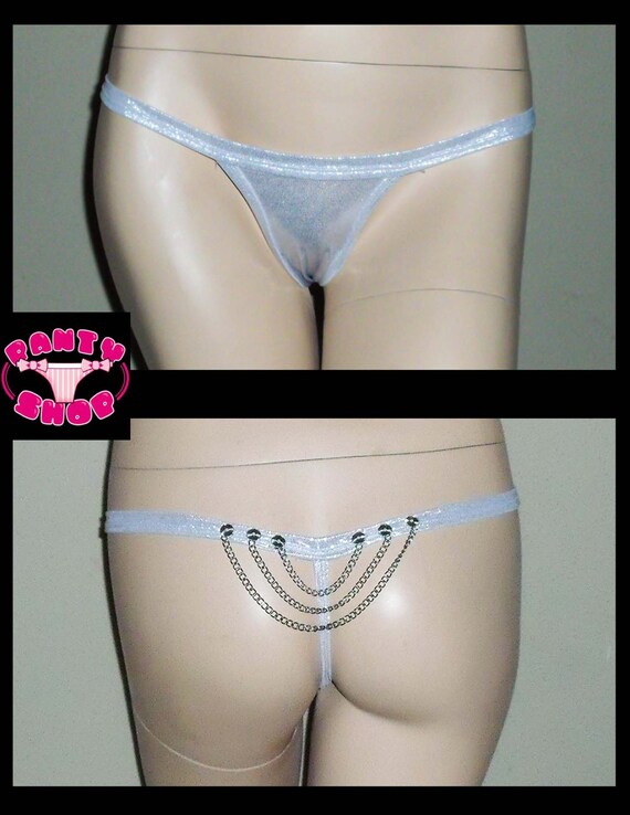 Chain Panties G-string Sexy Clothes Shiny Panties Thong Etsy.