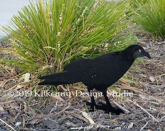 raven yard decor, spooky decor, gifts for plant lovers, for Halloween, gift for friends, green thumb gift,