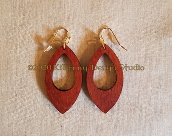 Oval Drop Earrings, Contemporary, Simple Perfection, Dangle Earrings