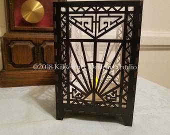 Art Deco Candle Lantern