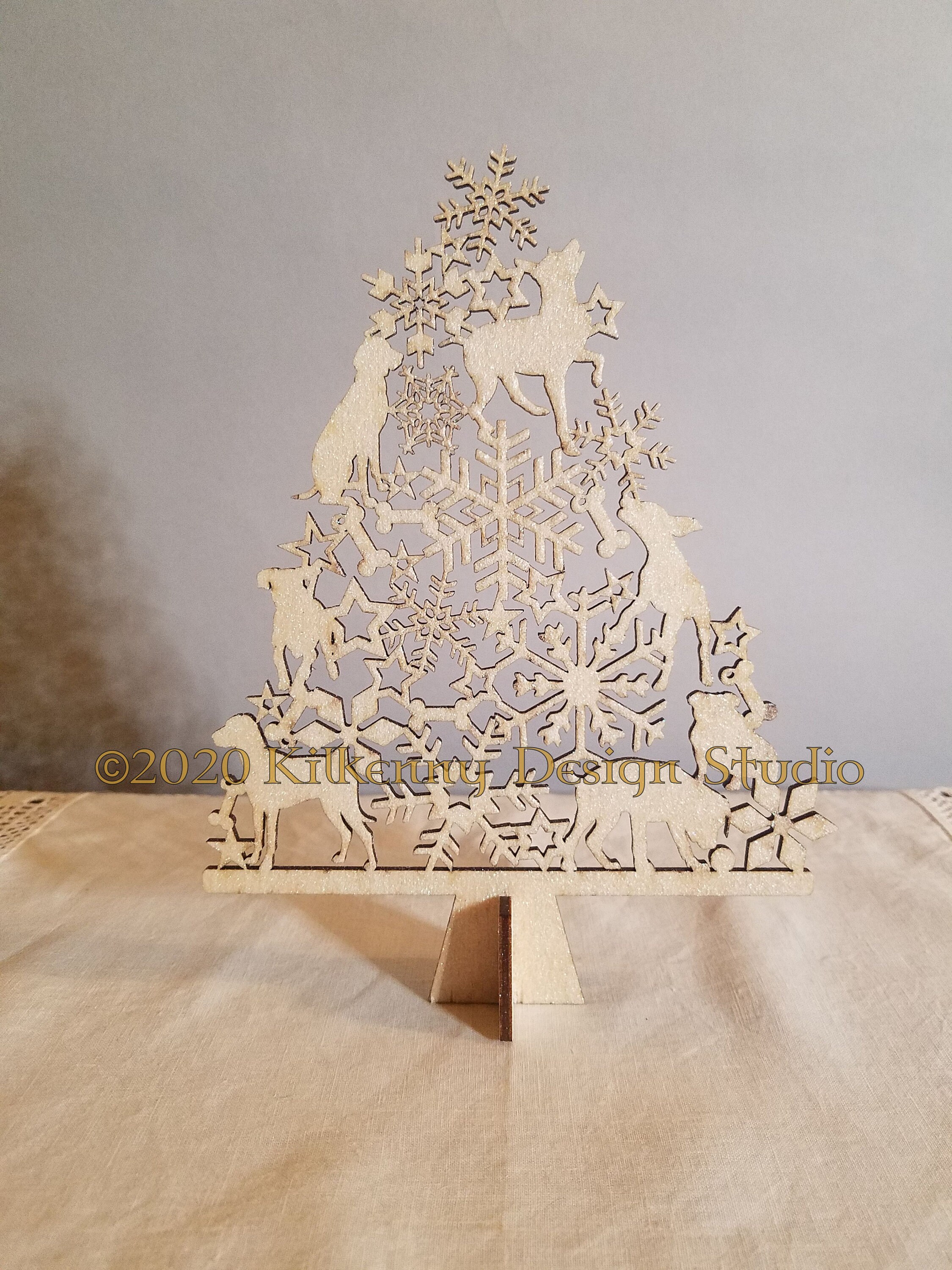 Christmas Holiday ornament - Dogs Christmas Holiday Tree