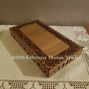 Porte-cartes de tarot entrelacé celtique, boîte à bijoux pour femme, cadeau unique pour meilleures amies, cadeau pour elle, boîte à cartes de tarot en bois