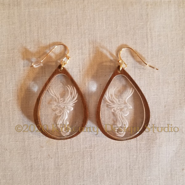 HOOK DROP EARRING PHOENIX RISE main image 1