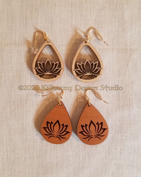 Lotus drop best sale earrings