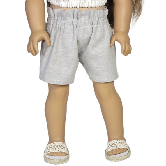 gray paper bag shorts