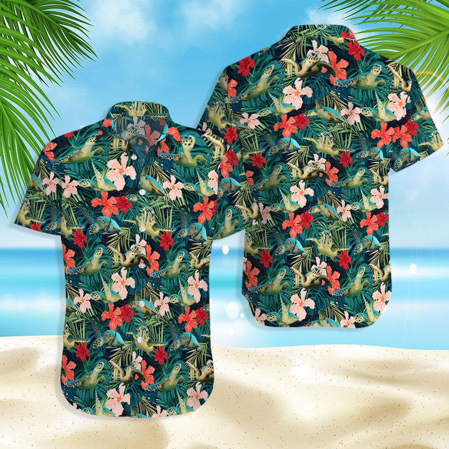 Discover Blue turtle Hawaiian Shirt, turtle Summer Shirt, Summer Party Shirt, Summer Vacation Shirt