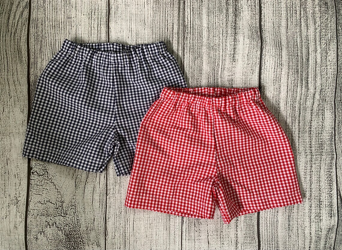 Gingham Shorts Etsy