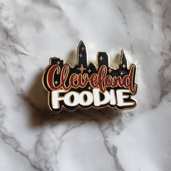1.5 Cleveland Foodie Hard Enamel Pin Pin on O H I O, the heart of it all.